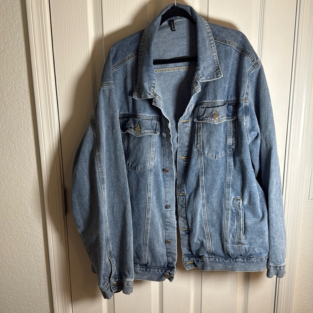 Oversized denim jacket